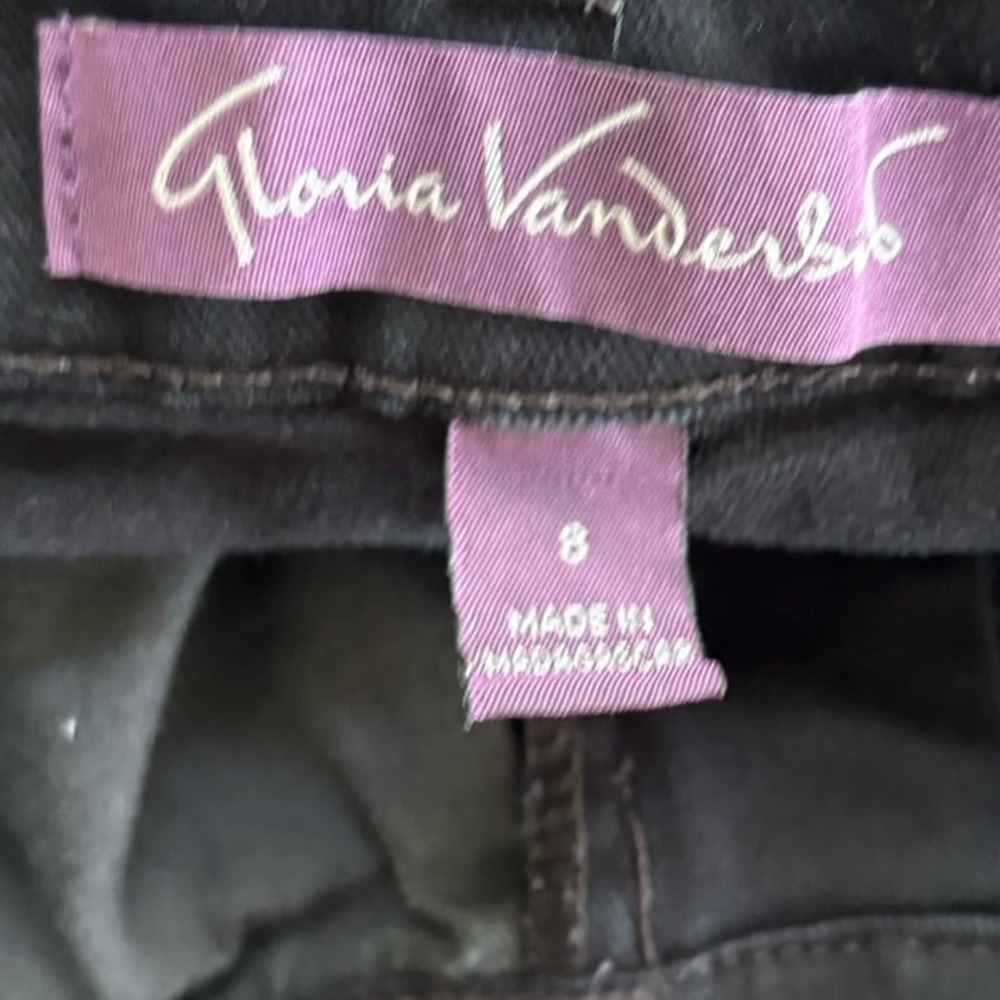 Gloria Vanderbilt Women's Amanda Denim Black Jeans Size 8 - Picture 3 of 12